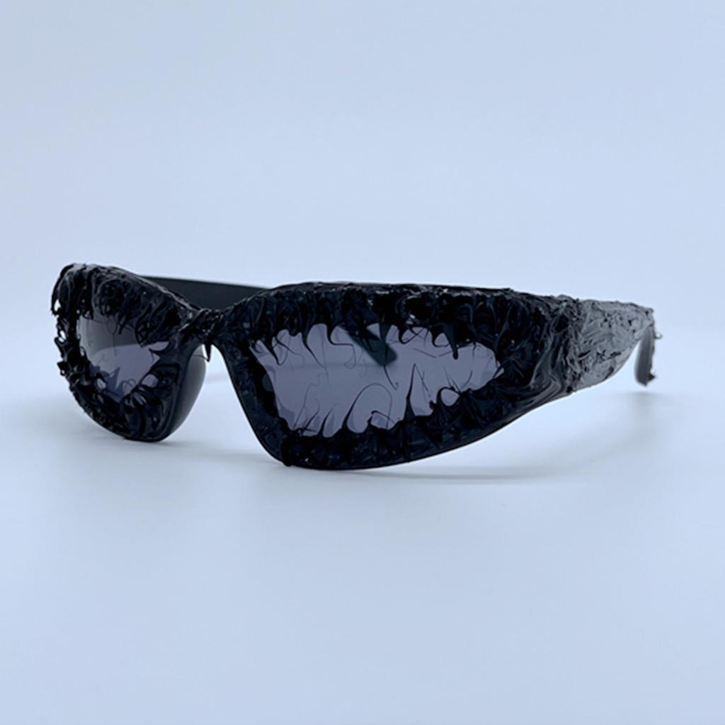 Occhiali da Sole Punk Sportivi Cat Eye Lenti Rivestite in Resina per Feste Festival Streetwear Moda Unisex Hip Hop Occhiali Protettivi