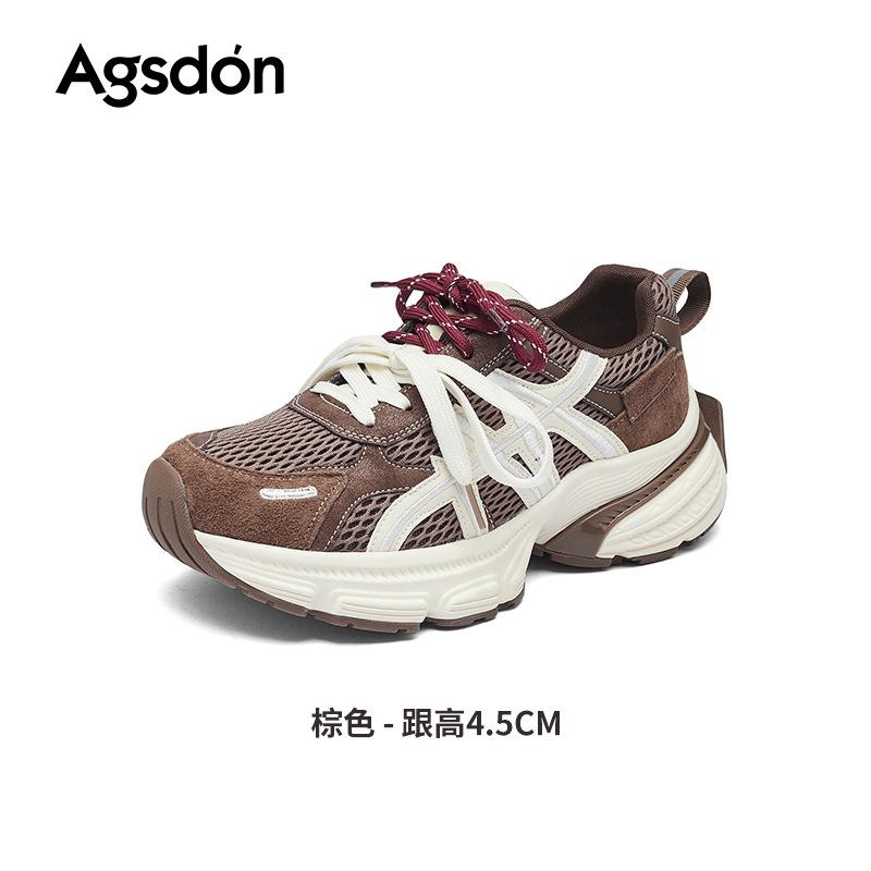 Augustine platform dad shoes women's 2025 autumn new outdoor light running shoes hiking sports casual shoes