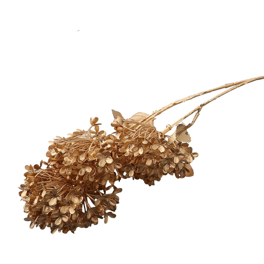 Eucalyptus Leaf Gold Fan Leaf Accessories Plastic Simulated For New Year Wedding Decorations Flower Arrangement