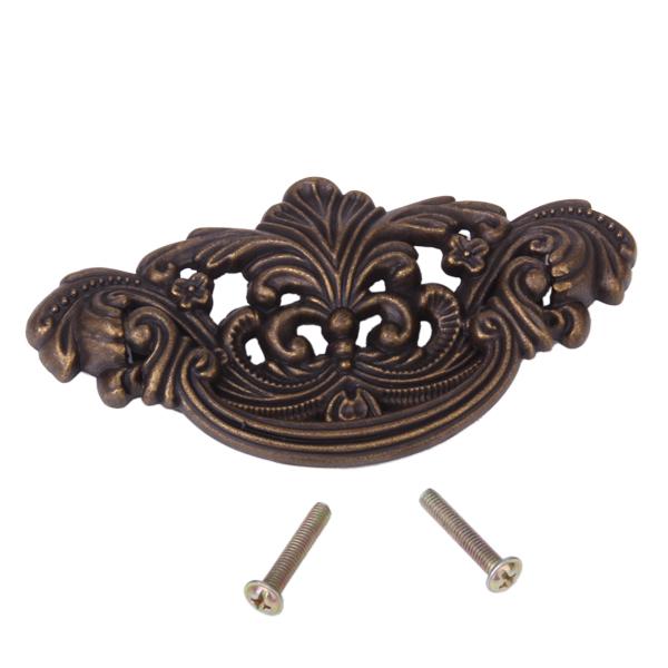 Brass Vintage Cupboard Cabinet Knob Kitchen Drawer Door Pull Handle Hardware