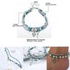 Vintage Blue Starfish Shell Anklet Beach Turtle Anklet Vacation Rice Bead Anklet
