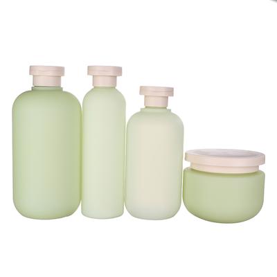 Green Grey Refillable Bottle Filp Lid Empty Plastic Hand Sanitizer Shampoo Lotion Bottles Cosmetic Cream Jars Travel Essentials