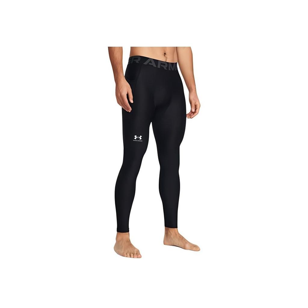 Under Armour HeatGear Moisture Wicking Comfortable Soft Tight Knit Sports Pants Men Pants Black 1361586-002
