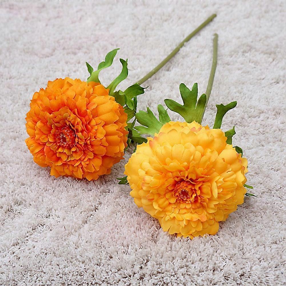 Simulation Künstliche Ringelblume Getrocknete Blume Chrysantheme Ringelblume Hochzeitsdekoration Künstliche Blume Fotografie Requisiten Orange