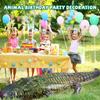 Giant Inflatable Alligator Pool Float,84 inch Animal Themed Pool Toy Ballons for Birthday Pool Halloween Party Decorations,Blow Up Photo Prop,Party