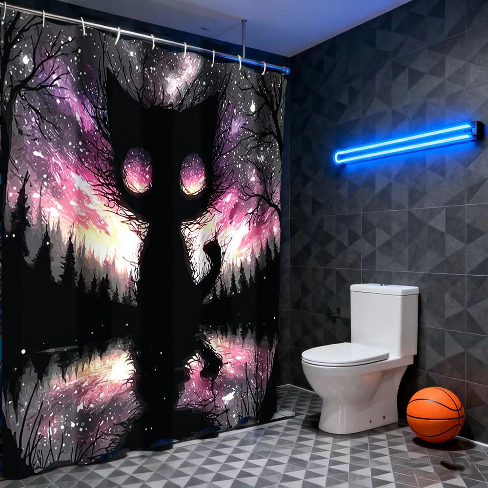 

Animal Abstract patterns Pattern Modern Style Bathroom Shower Curtain With 12 Hooks Home bathroom decor and accessories 180x180cm curtain красный