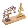 Serenity Gemstone Tree Yoga Ornament - Amethyst