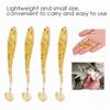 50PCS 5cm Soft Plastic Fishing Lures T Tail Grub Worm Baits Fish Tackle Accessory Golden