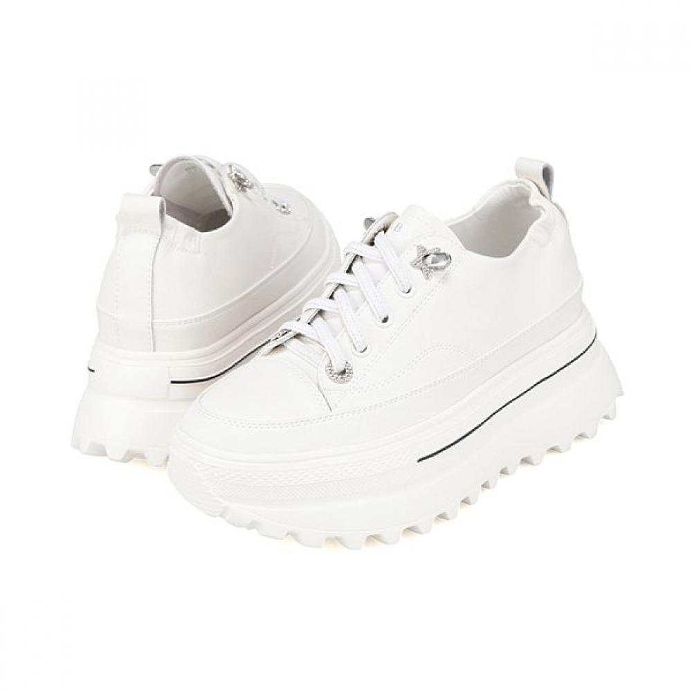 BARBARA Leather Slimfit Women Sneakers Height Increasing 7cm Bbj175wt