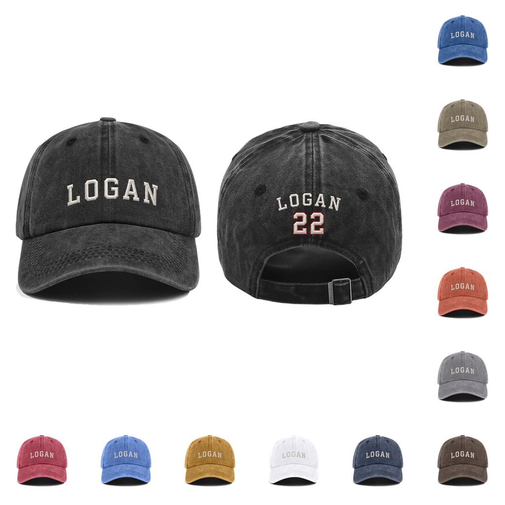 Vintage Washed Cotton Baseball Cap Adjustable Soft Top Distressed Retro Style Embroidered Logo Casual Outdoor Hat for Everyday Use