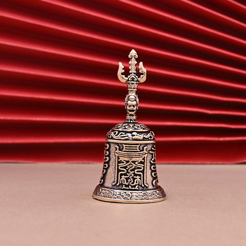 Brass Handicraft Die-Casting Drop Bell Key Car Button Wind Bell Christmas Bronze Bell Creative Gift Home Decoration Accessories