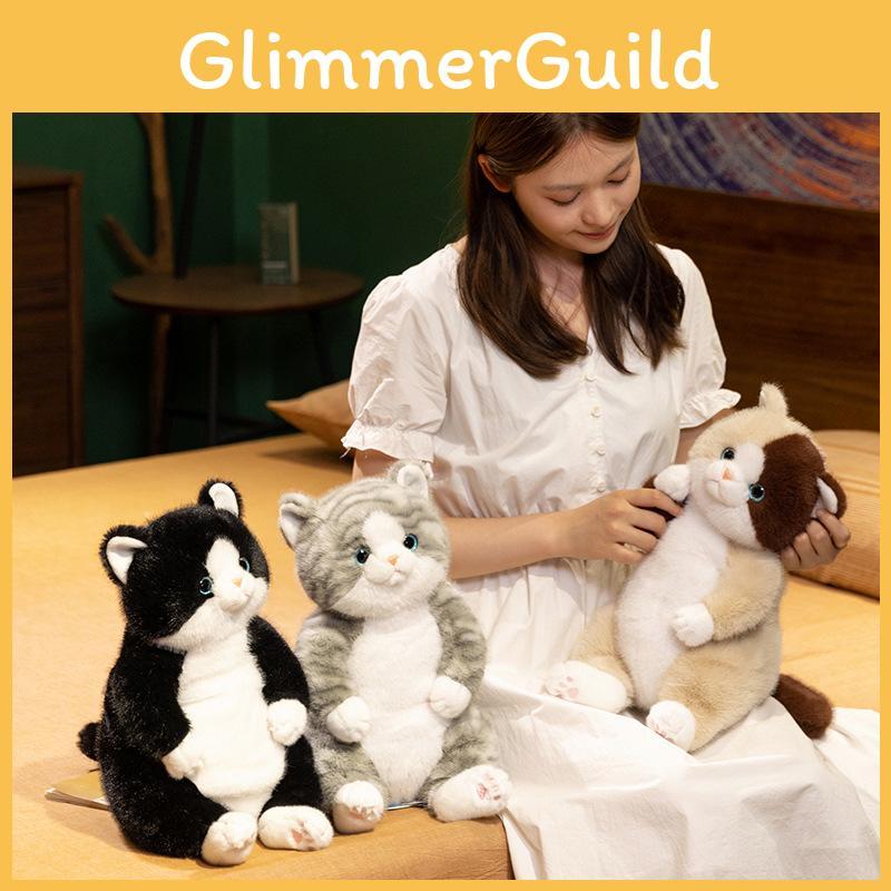 Cat Simulation Stuffed Doll Animal Cartoon Plush Toys Decoration Kids Gifts