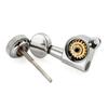 Musiclily Pro Locking Tuning Pegs with Gear Vintage Oval for and Electric Chrome 6-Piece 181 Ratio, Buttons, 45-Degree Screws, Strat, Telecaster,
