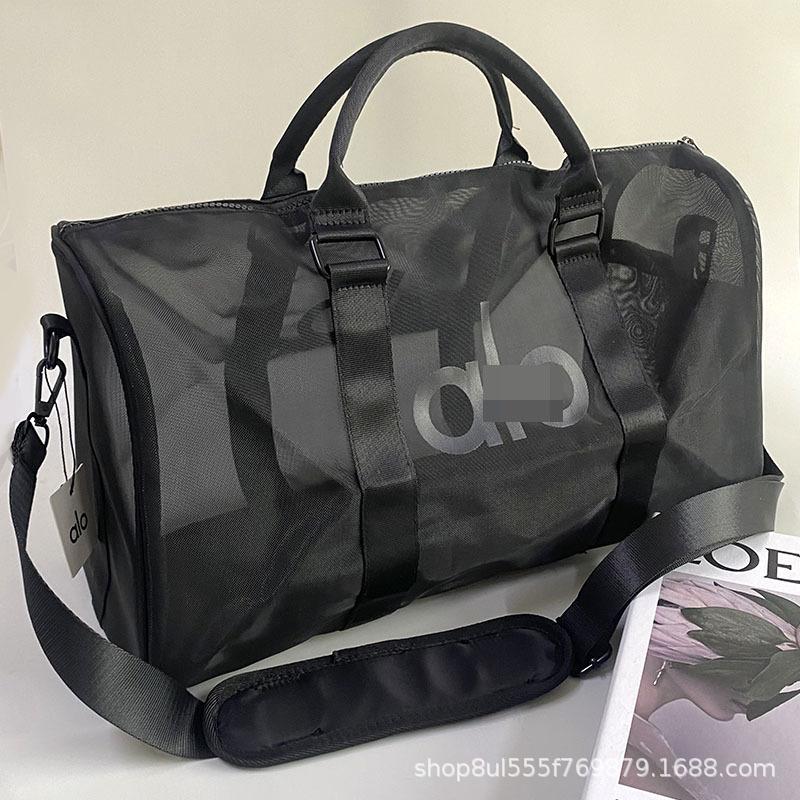 2026New transparent handbag, ultra-lightweight mesh gym bag, large-capacity tote bag, nylon fashion bag