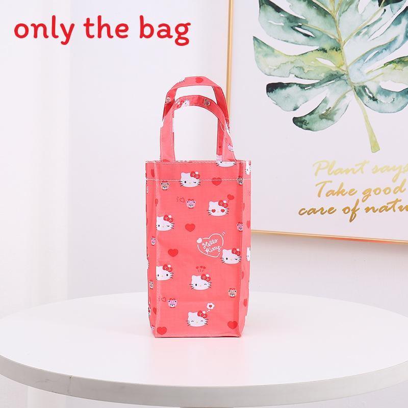 Hello Kitty Kuromi My Melody Cinnamoroll Pattern Cup Umbrella Canvas Storage Bag For Travel And Daily Use