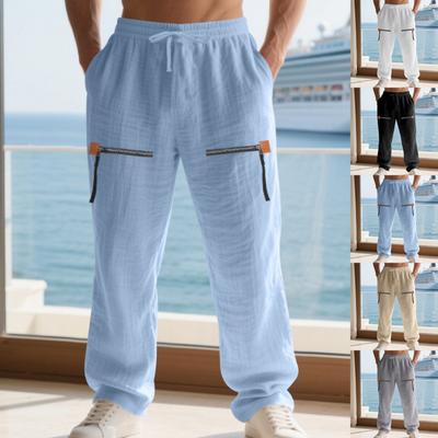 Men's Casual Cargo Pants Workout Joggers Stretch Sweatpants Casual Hiking  Pants With Multi Pockets