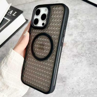 Magnetische Luxus-Eis-Haut Wärmeableitung Stoßfeste Hülle Für iPhone 17 16 15 14 13 12 Pro Max Für Magsafe Kabelloses Lade Cover