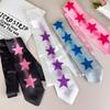 Casual Y2K Star Tie Fashionable Y2K Retro Pentagram Tie Sweet Hand Tied Multi-Functional Belt Necktie Suit Accessories