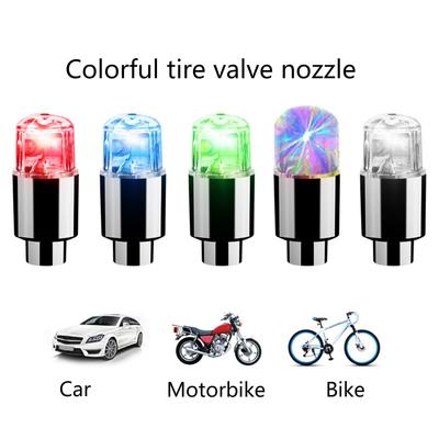 4-teiliger Reifen für Ventilkappen, LED-Fahrrad-Radlichter für Autoreifen, Radbaugruppen, Motorradreifen, Speichen-Blitzlichter