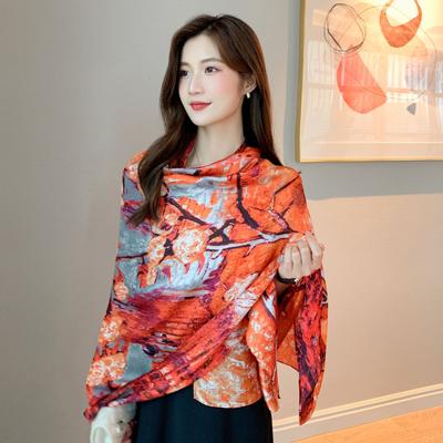 Elegant Ladies Air-conditioning Room Large Shawl Seaside Holiday Sunscreen Sarongs