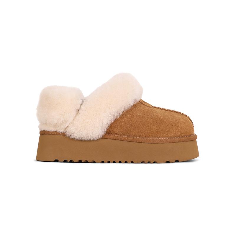 One shoe and two wear~ miu home model velvet thick-soled warm Northeast snow boots women's 2025 autumn and winter new height-increasing cotton shoes