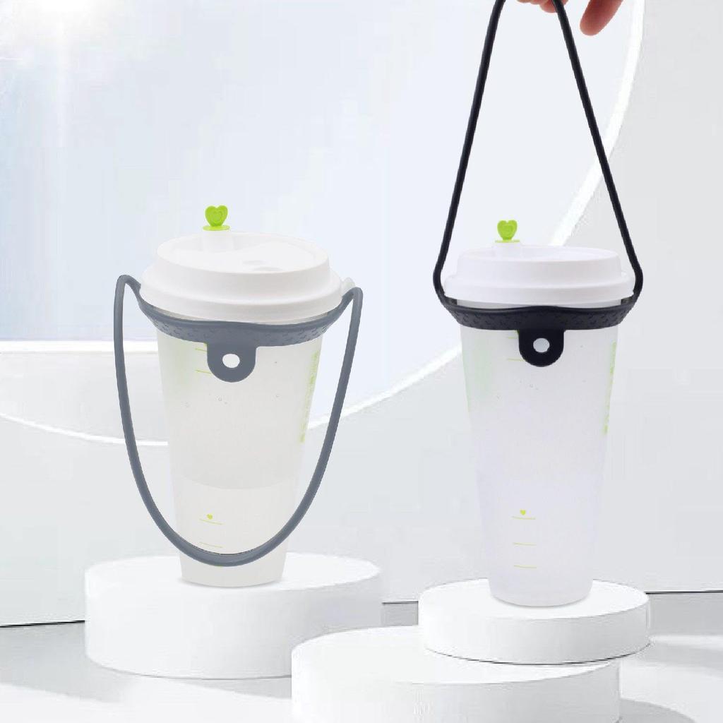 KKLM Silicone Drink Cup and Foldable Silicone Drink Cup Suitable for Milk and Convenience Store Coffee Portable Beverage Holder for Cars and Holder,