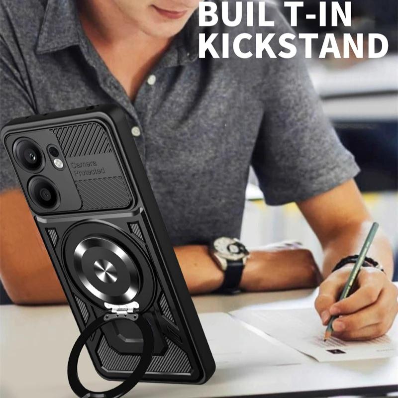 Armor Shockproof Case For OPPO Reno 13F 13FS 5G Reno 13 Reno13 Pro F FS Protective Cover Ring Stand Holder Fundas Coque Capa