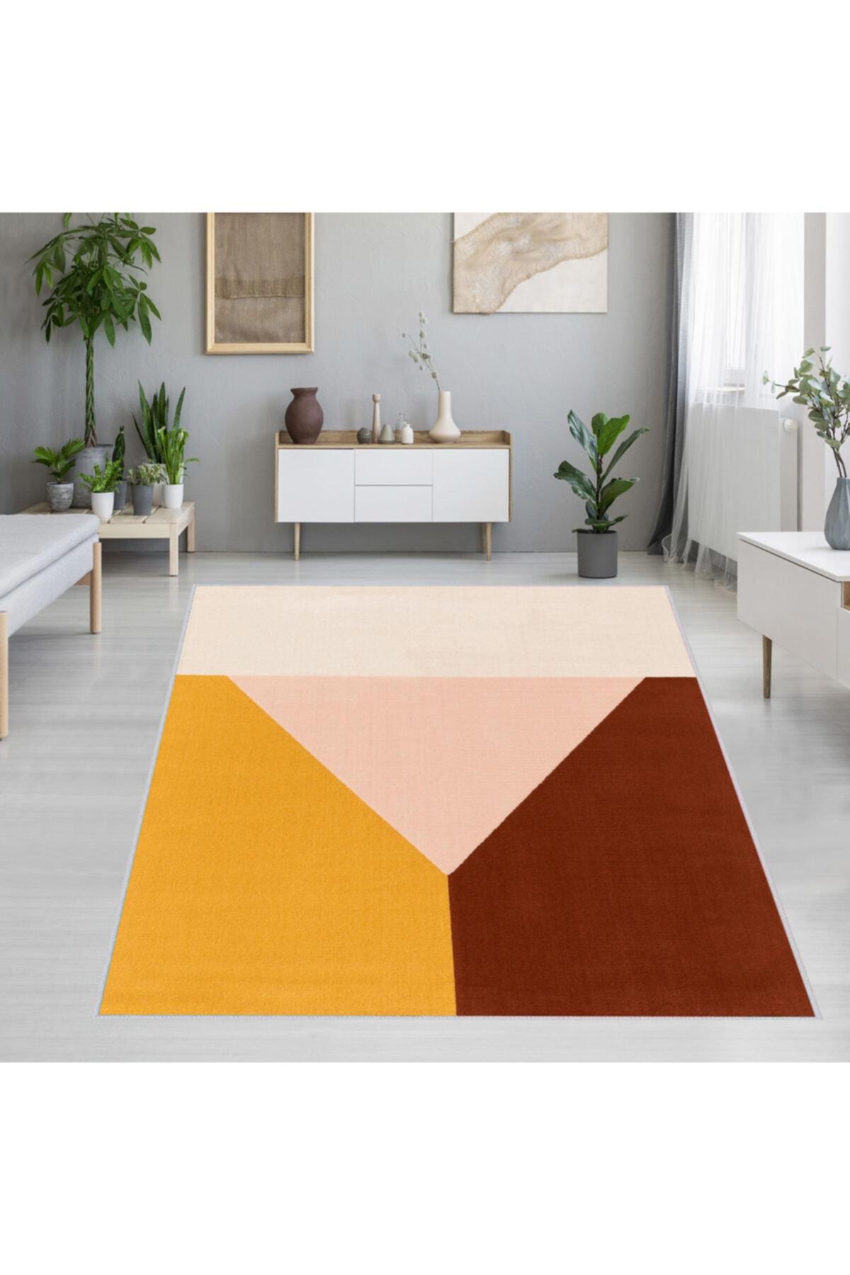 

Моющийся ковер с принтом Rovigo Home RVG1215 50x80 жёлтый