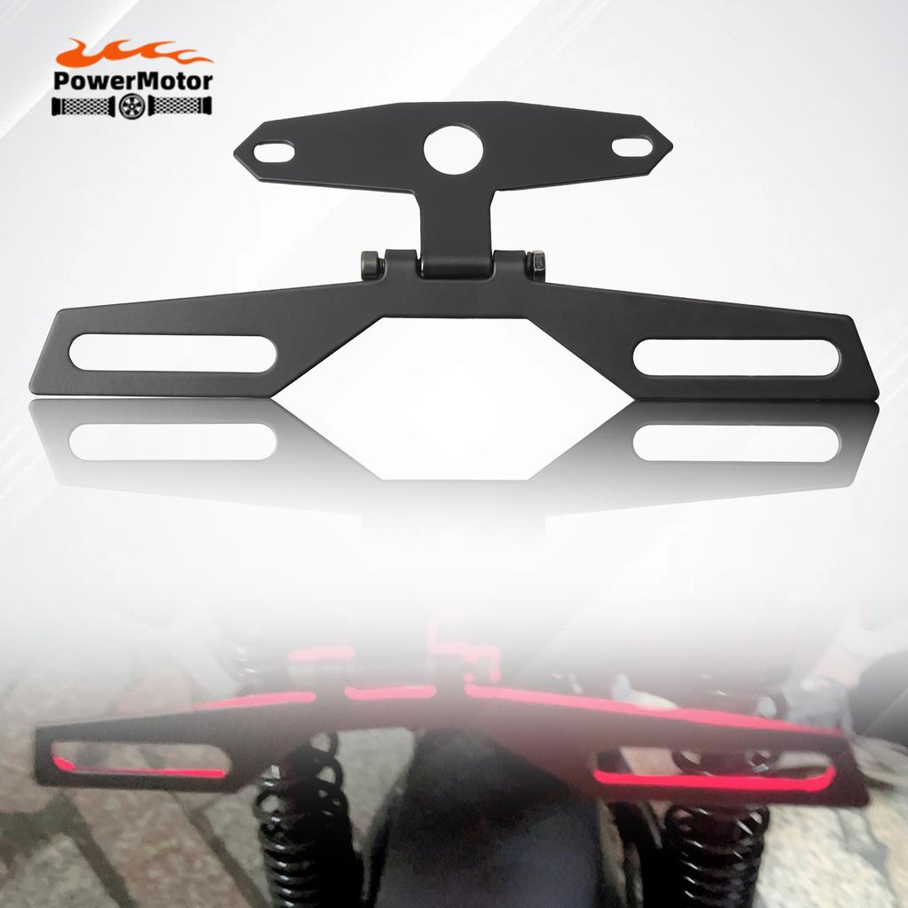 Motorcycle License Plate Bracket Taillight Bracket Foldable License Plate Frame Bracket Enduro Motocross Scooter Modified Parts