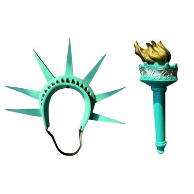 Statue of Liberty Crown Torch Props Women Halloween Costume Accessories Halloween Costumes Cosplay Outfit