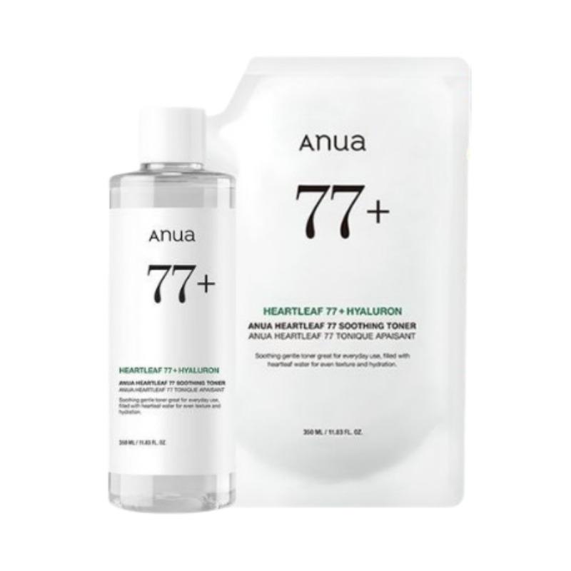 

Anua Houttuynia 77 Soothing Toner 350ml Set (+350ml Refill Pack)