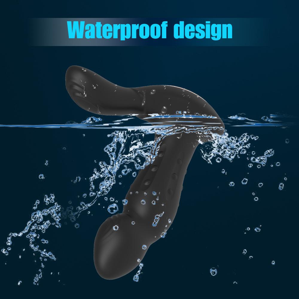 Male Thrusting Prostate Massager Rotating Anal Vibrator Butt Plug Testicle Stimulator Delay Ejaculation Ring Sex Toys For Men