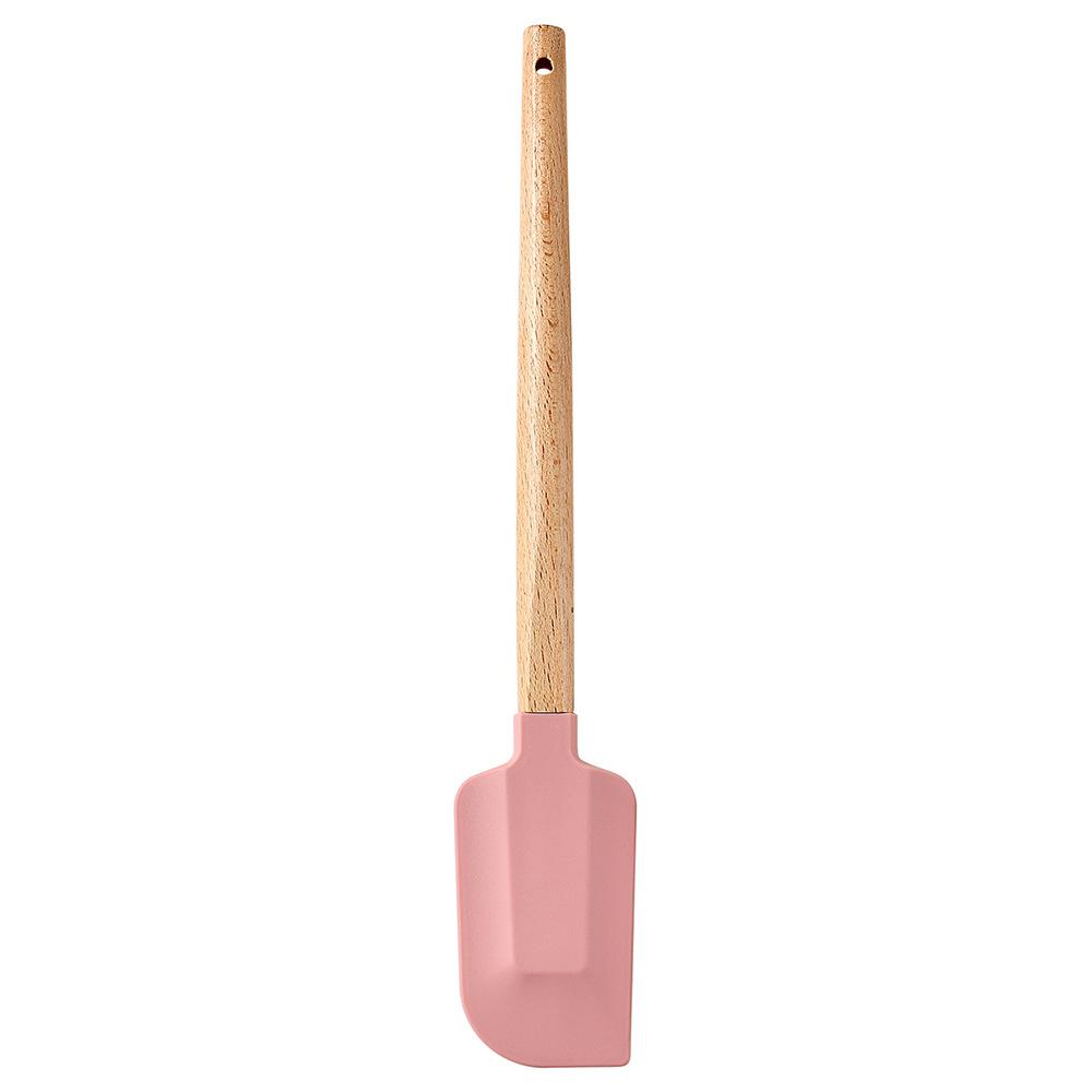 Silicone Scraper Scraper Home Baking Wooden Handle Scraper Cake Scraper Cream Small Spatula Set6