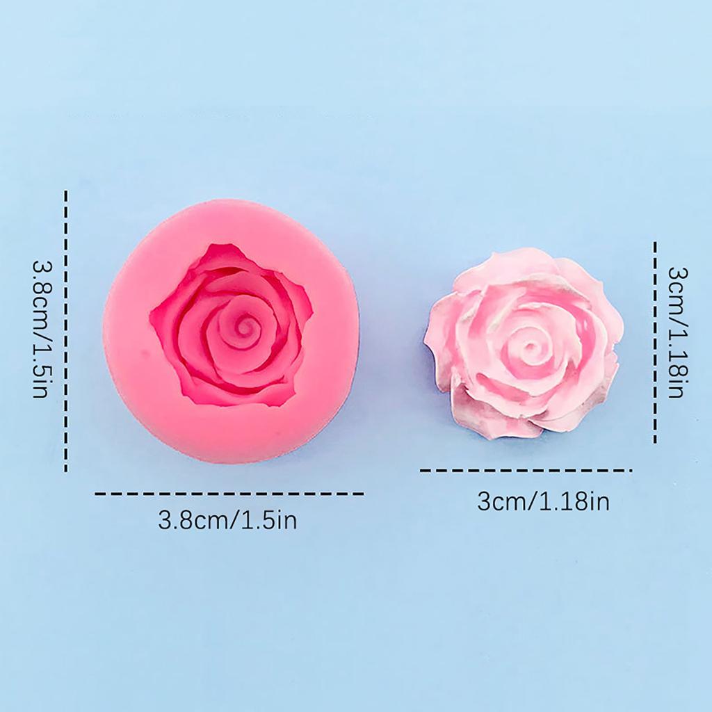 3D Rose Peony Flower Silicone Mold Diy Handmade Flower Soap Plaster Chocolate Baking Mold For Valentine'S Day Decoration Gift
