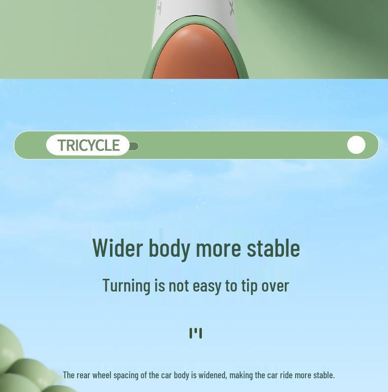 Kid's Music-Enabled Tricycle and Glider Stroller