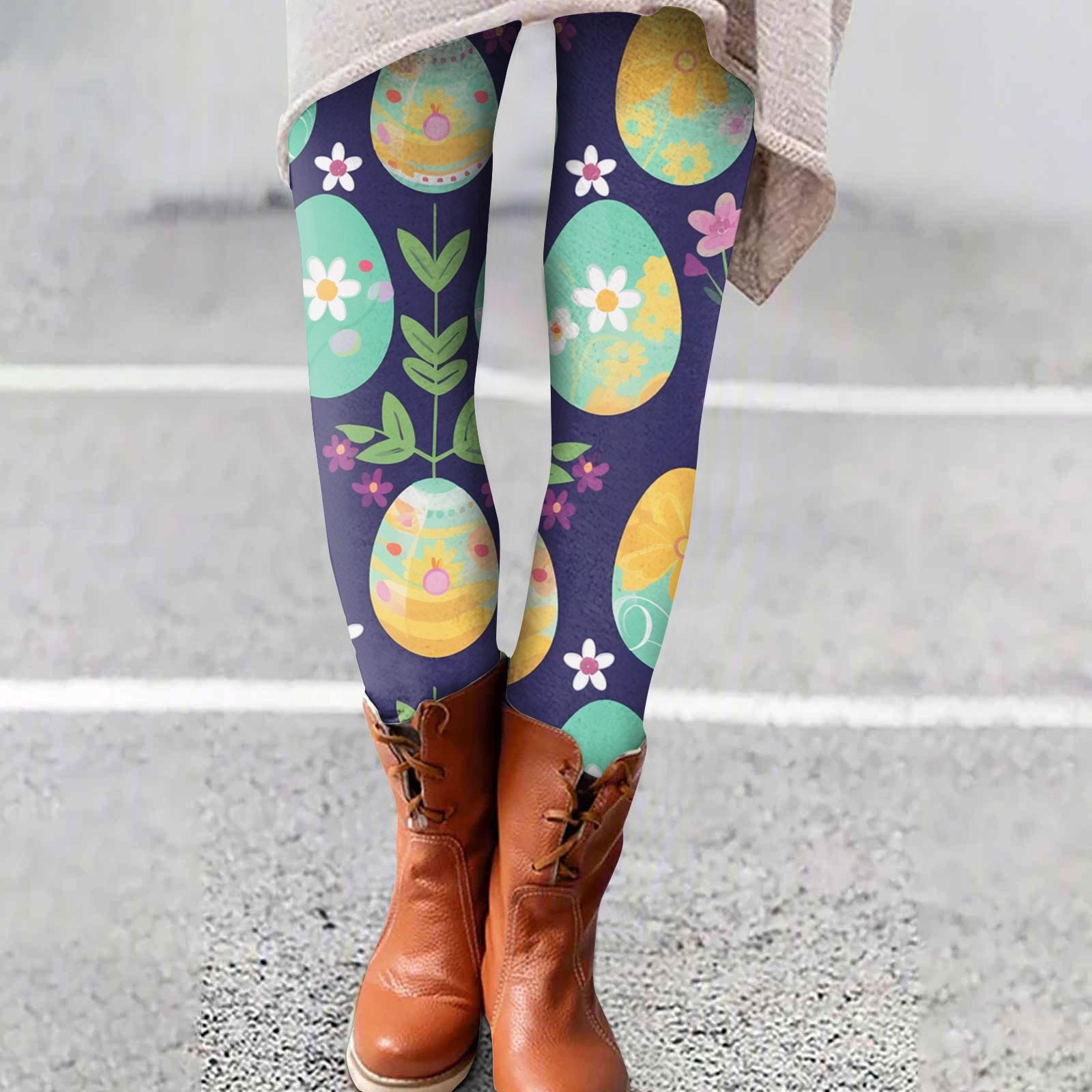 

Женские брюки с эластичным мягким низом и пасхальным принтом, повседневные домашние спальные брюки XL жёлтый