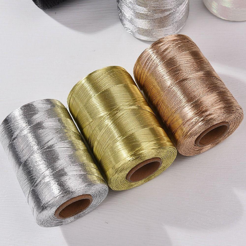 Sparkling Metallic Thread 1.0mm Flash Core Yarn Craft Glitter Crochet Thread  Crochet Accessories