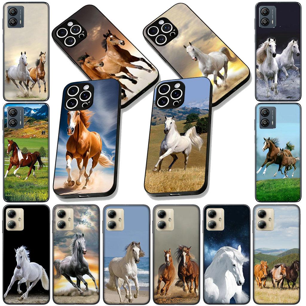 Soft Cover for Huawei P30 P20 Mate 10 20 Lite Pro Y8S Y9A Y9 Prime P Smart 2019 Coque Phone Case Running Wild Free Horse