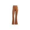Leggings Svasati Originali con Stampa Logo del Brand Donna Pantaloni Marrone IB2036