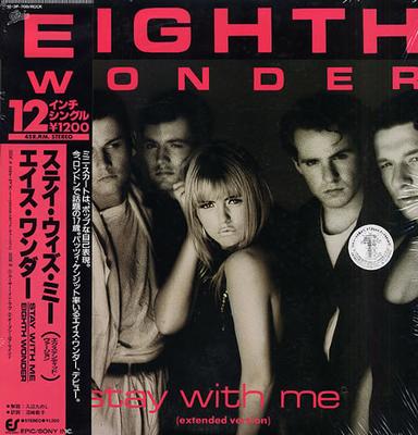 12inch Record EIGHTH WONDER  Stay With Me Extended Version  L 123P700 EPIC 1985 Japan Obi Pop Used