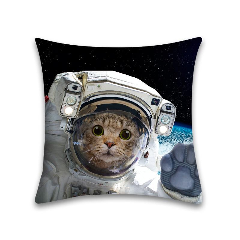 Cute Cat Pillowcase Anime Cartoon Cushion Cover Sofa Home Decor Home Office Pillowcase 45x45cm