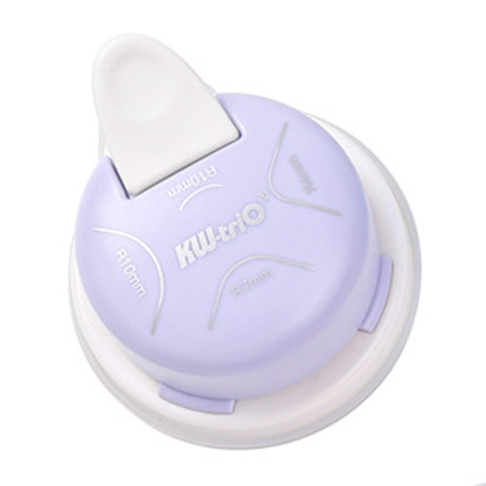 

4 in 1 Paper Circle Cutter Maker Corner Round Machine Corner Punching Portable Paper Cutter Scrapbooking Card Photo Cutting фіолетовий