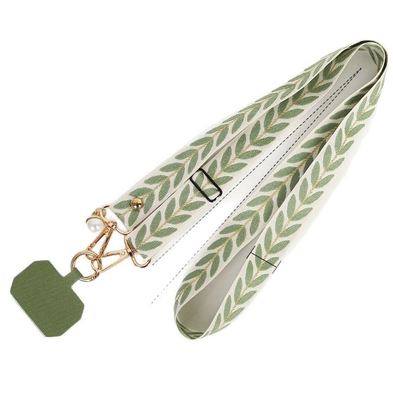 Mobile Phone Strap Lanyard Long Crossbody Shoulder Chain Pearl Pendant Hanging Adjustable Halter Neck Wide Cloth
