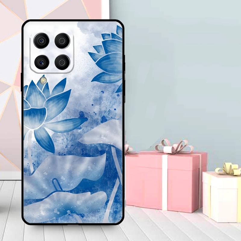 Lotus Flower Case For Samsung Galaxy M56 M52 M32 M53 M16 M11 M21 M31 M35 M12 M13 M14 M15 M36 M55 M34 M54