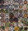 Metal Mini Road Wheel Rim, RAYs Aluminum Alloy Forged Refitting Wheel Model Modified Ornaments Desktop Display