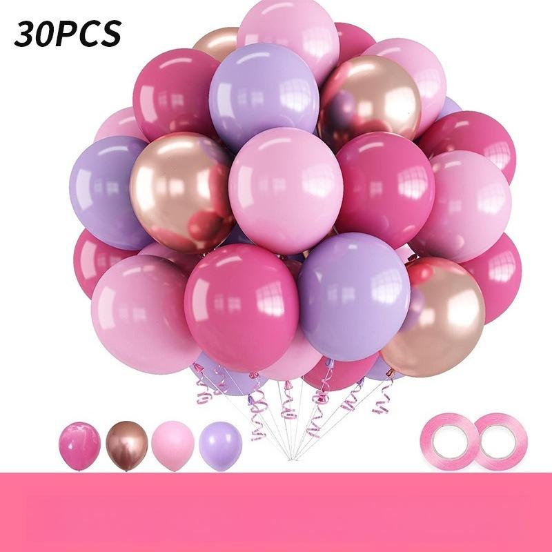 10 Zoll 30 Stück Glitzerpapier-Schnipsel Ballon-Set Dekoration Ballons Weihnachten Halloween Geburtstag Feiertag