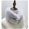 Elegant Faux Fur Neck Collar Fluffy Neck Protection Scarf Soft Winter Warm Coat Fake Collar