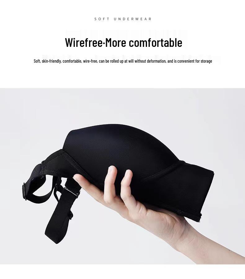 Glänzender nahtloser BH in Übergröße ohne Bügel für Damen - Dünner Stil, formend, Seitenhalt