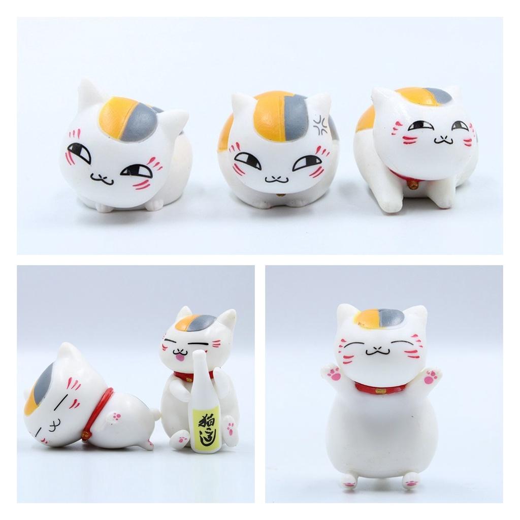 Large Size 6 Styles Natsume's Friend Cat Teacher Action Figure Anime Cat Twist Egg Micro Landscape Decoration Ornament Pvc Material