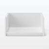 MUJI Recycled Polypropylene Storage Rack, Medium, White/Gray